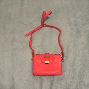 Charming Charlie’s coral crossbody purse
